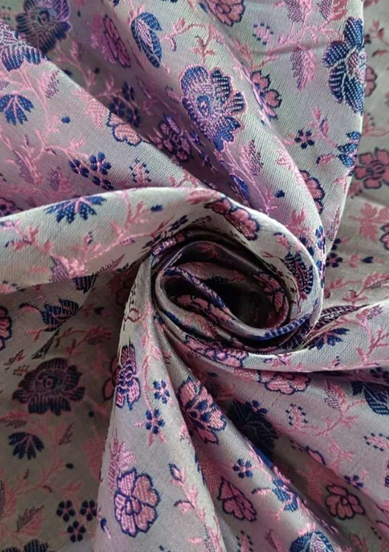 Pink Brocade Dress - Indya