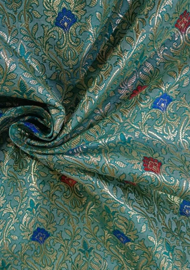 Sea Green Brocade Dress