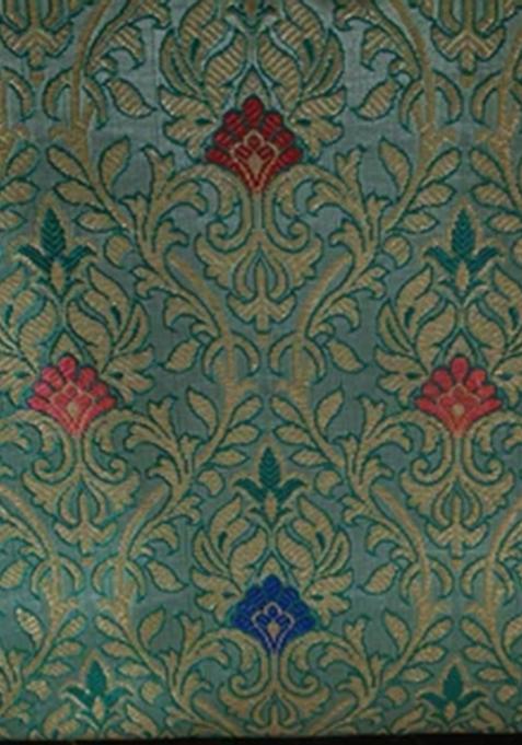 Sea Green Brocade Dress