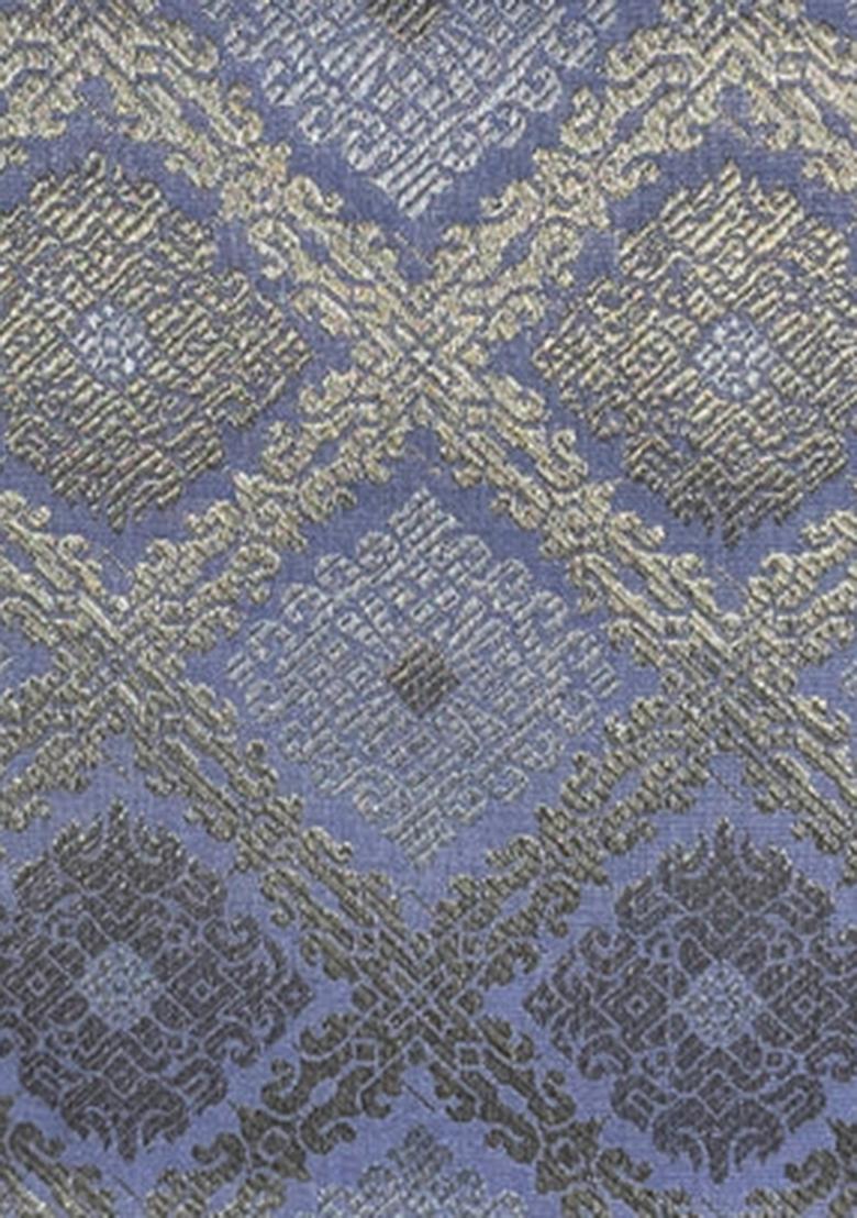 Lilac Brocade Dress - Indya