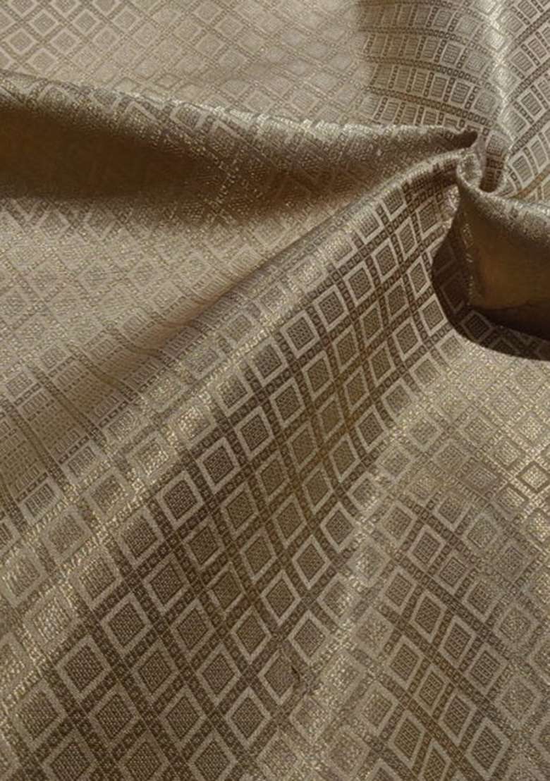 Golden Brocade Dress - Indya