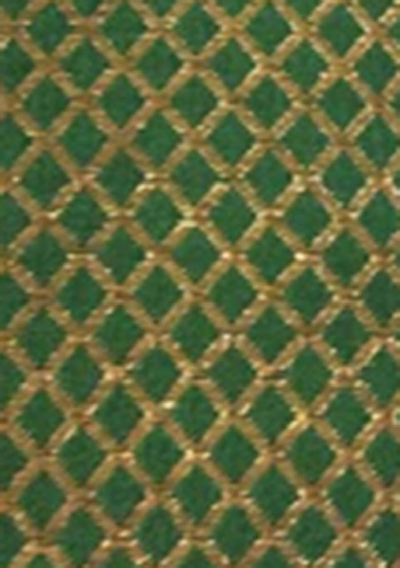 Green Brocade Dress - Indya