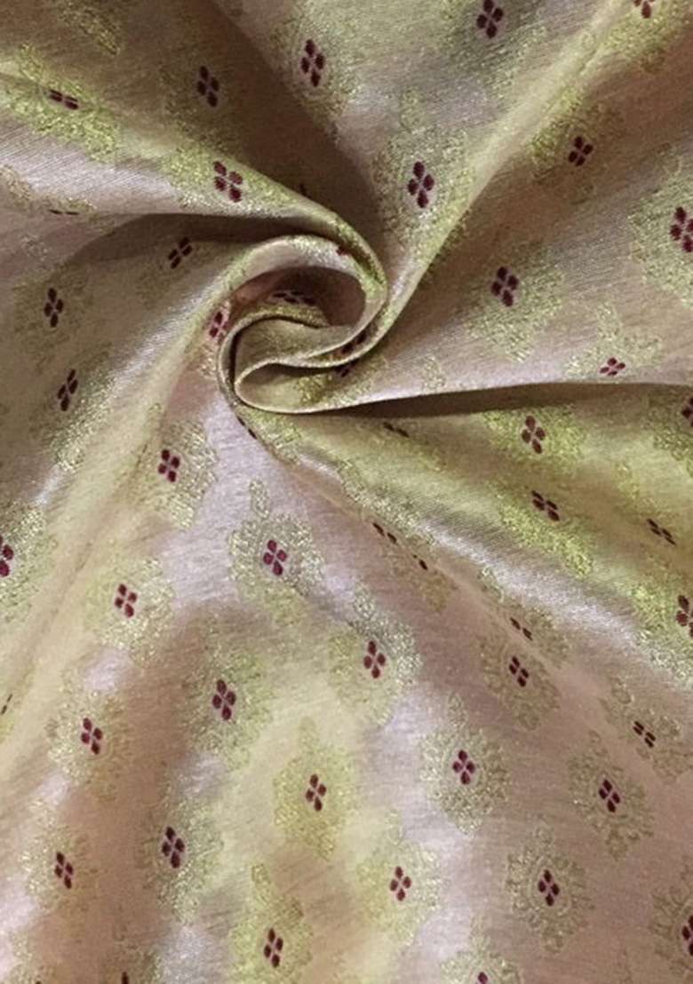 Golden Brocade Dress - Indya