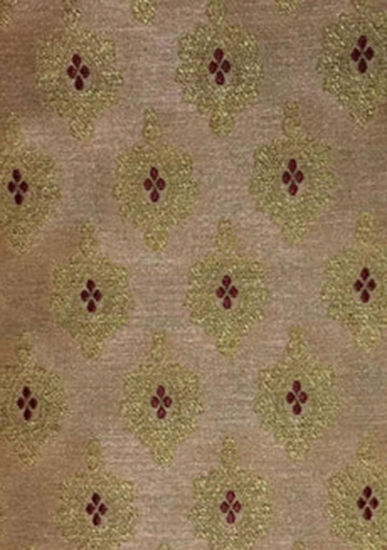 Golden Brocade Dress - Indya