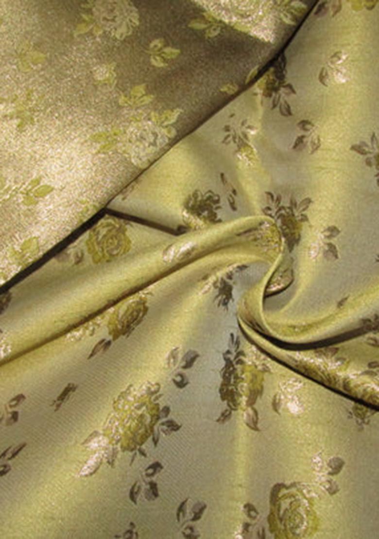 Lime Green Brocade Dress