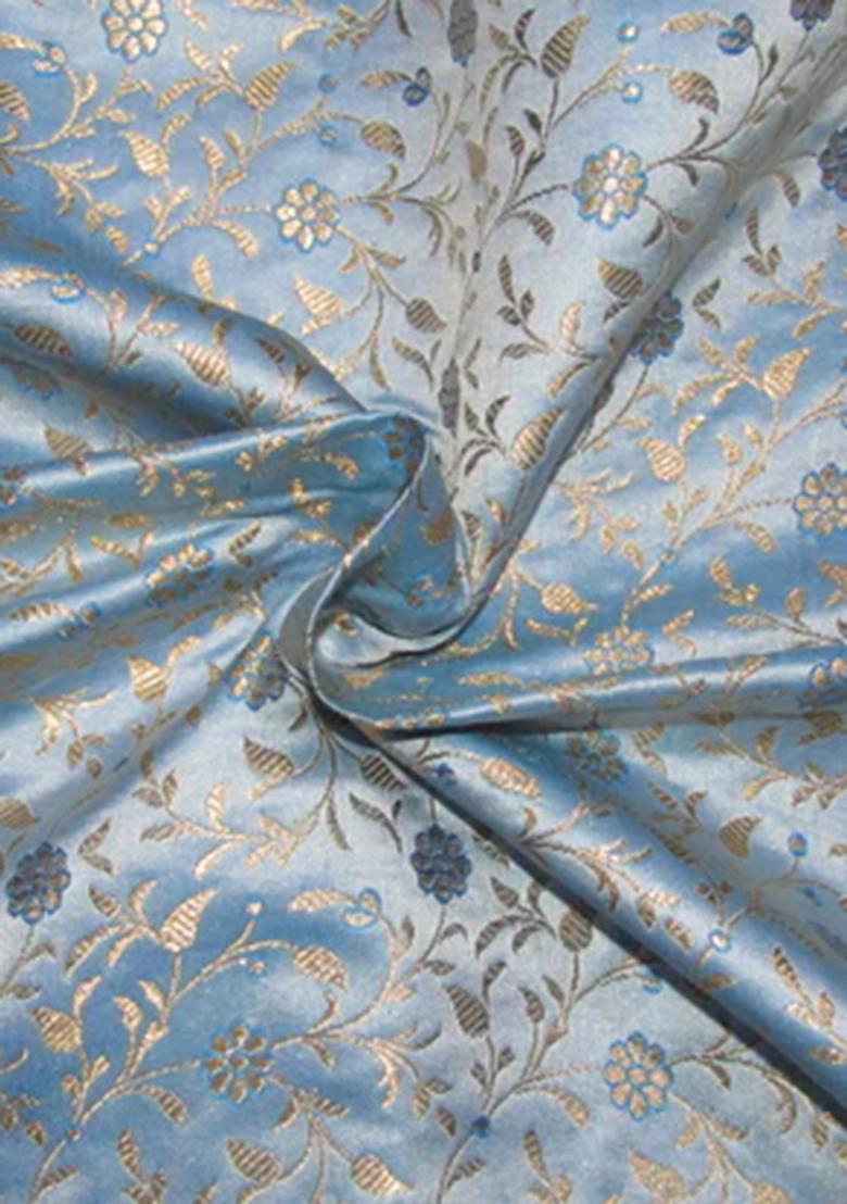 Light Blue Brocade Dress