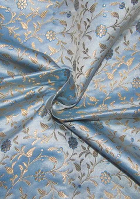 Light Blue Brocade Dress