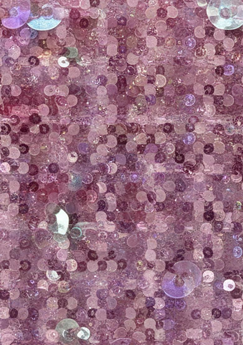 Pink Sequin Net Gown - Indya