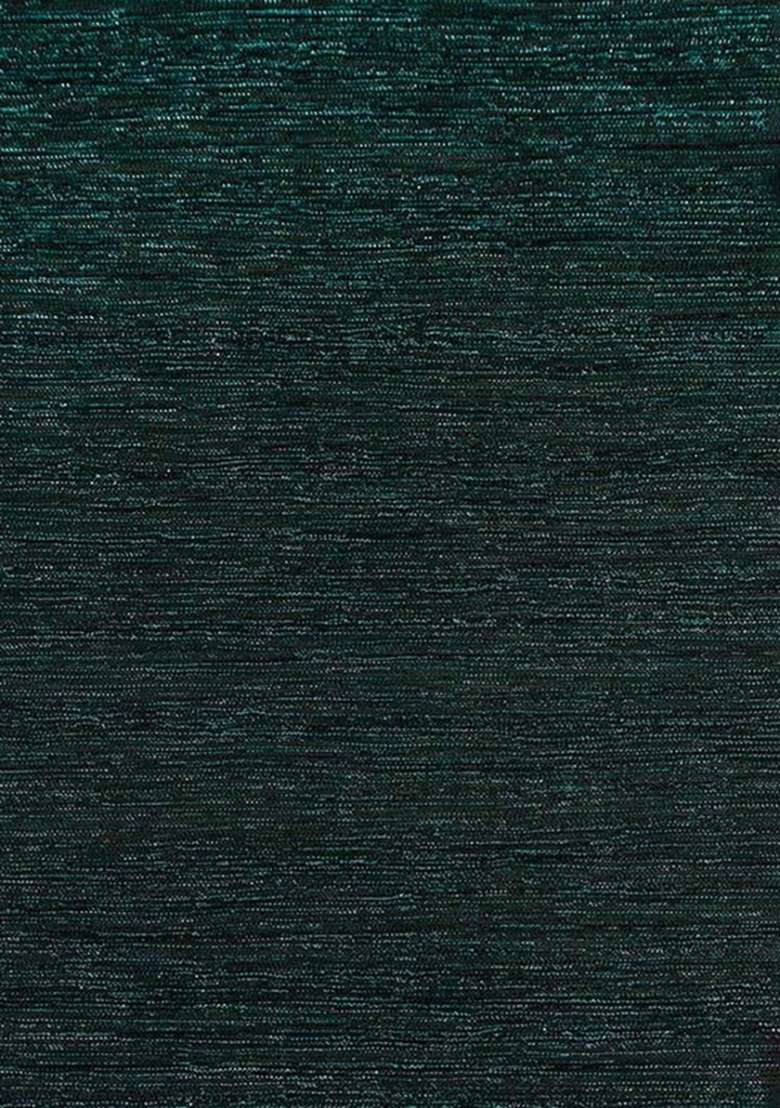 Green Sequin Work Pleated Knitted Fusion Set - Indya