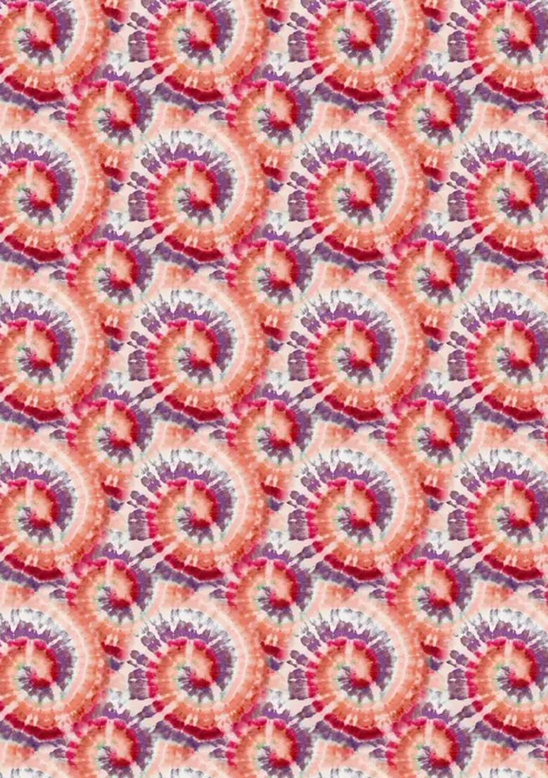 Multicolor Printed Chiffon Fusion Set - Indya