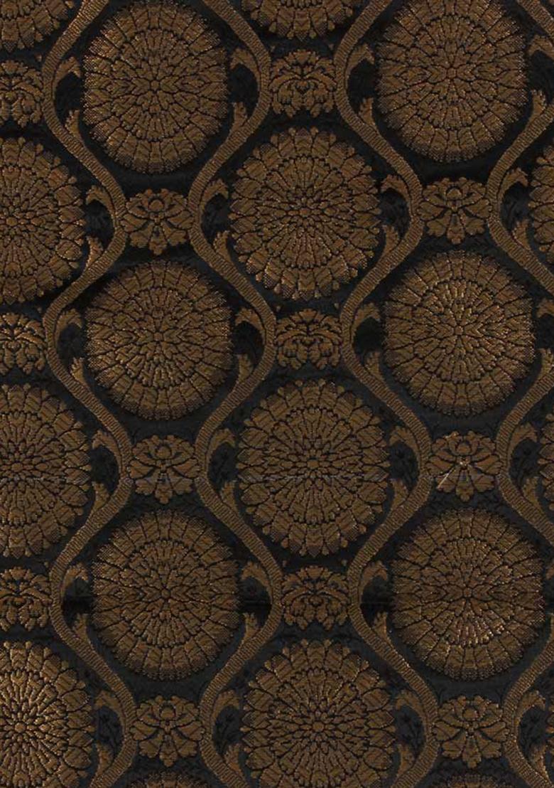 Brown Brocade Fusion Set - Indya