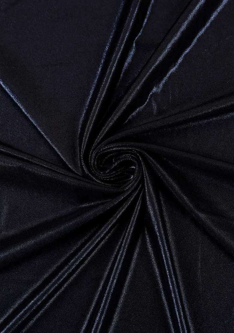 Black Solid Polyester Co Ord Set for Diwali | Wedding & Festive Wear - Indya