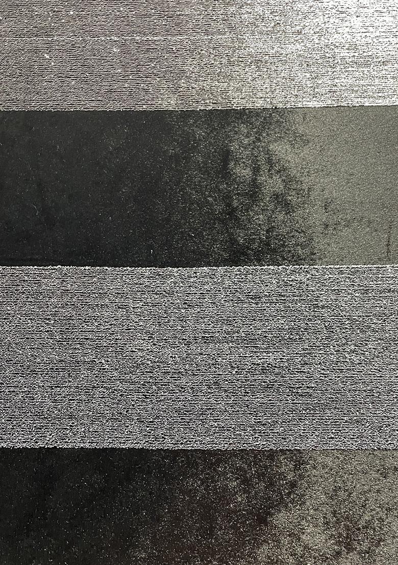 Black Self Design Georgette Fusion Set - Indya