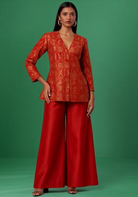 Red Jacquard Fusion Set