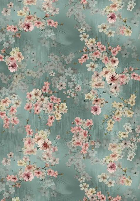 Blue Printed Fusion Set