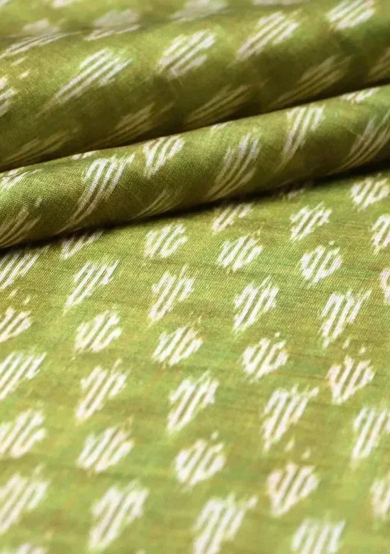 Green Printed Fusion Set - Indya