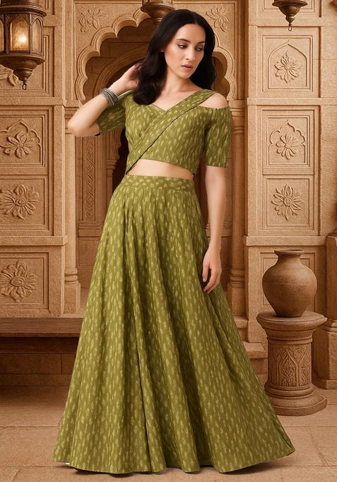 Green Printed Fusion Set