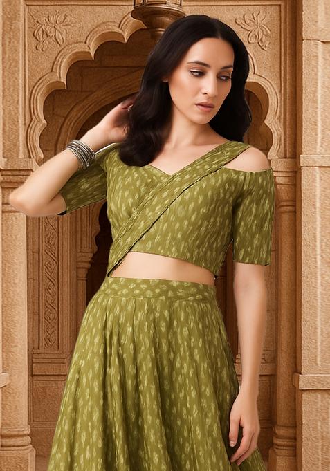 Green Printed Fusion Set