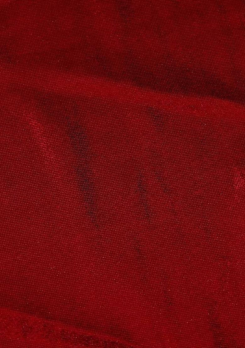 Red Solid Poly Blened Fusion Set - Indya