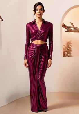 Dark Pink Solid Poly Blened Fusion Set