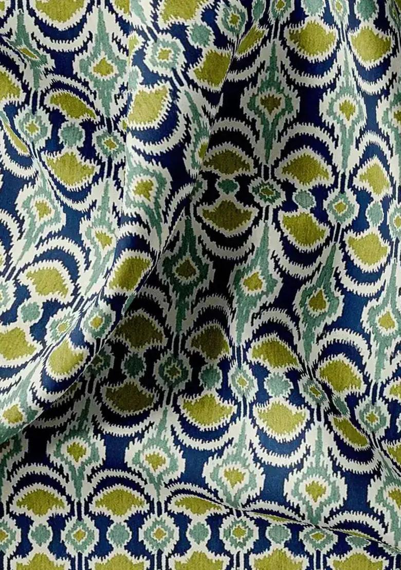 Blue Printed Polyester Fusion Set