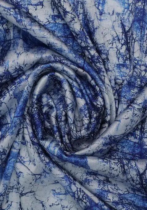 Blue Printed Polyester Fusion Set