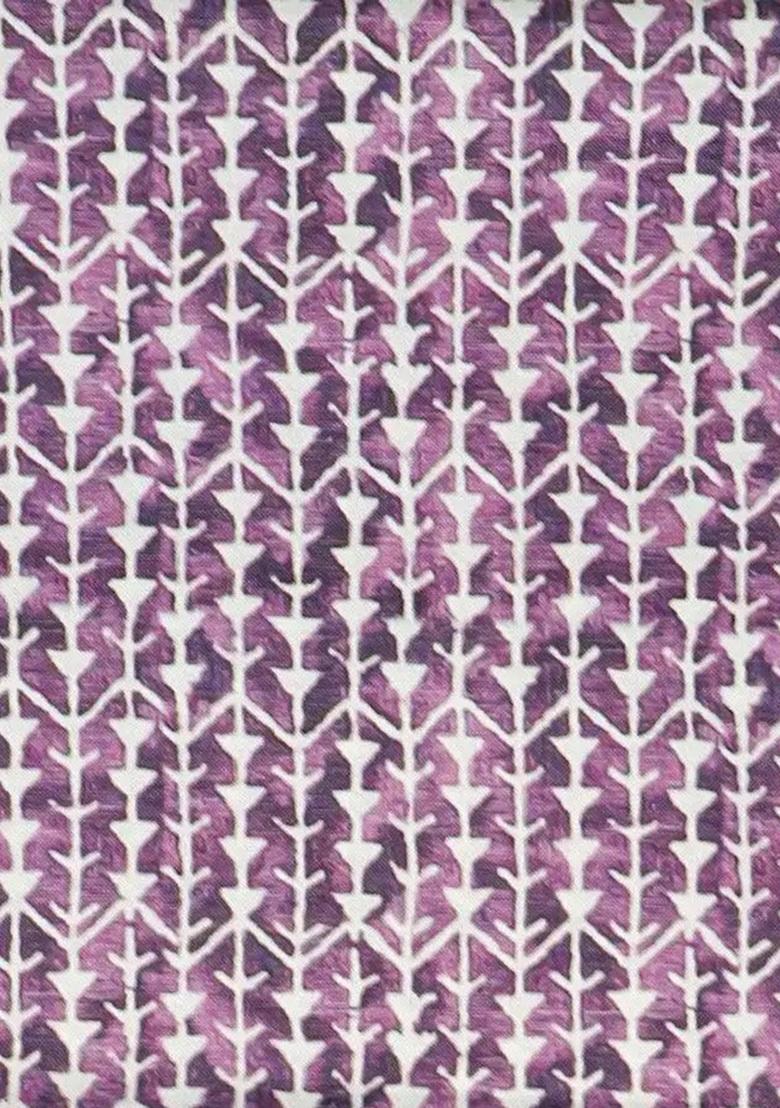 Lavender Printed Rayon Fusion Set - Indya