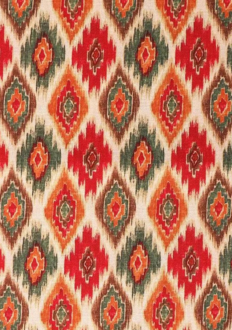 Multicolor Printed Rayon Fusion Set - Indya