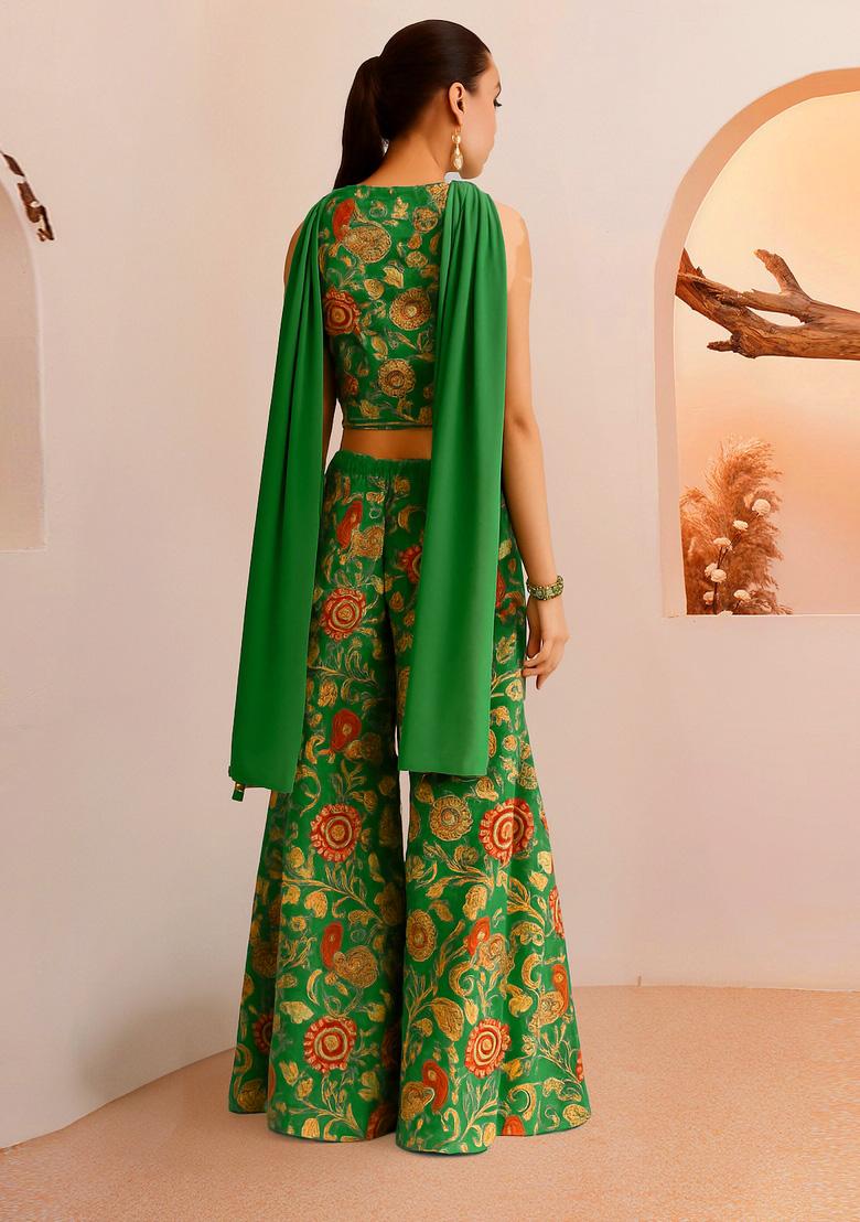 Multicolor Printed Rayon Fusion Set - Indya