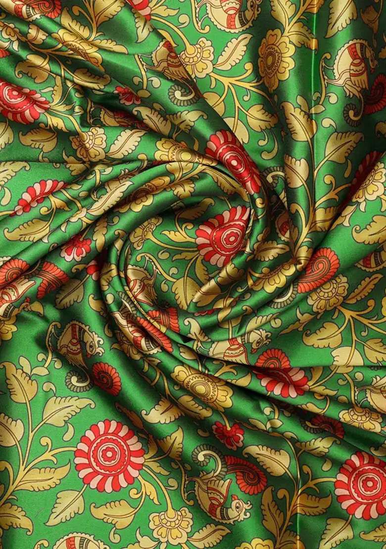 Multicolor Printed Rayon Fusion Set for Diwali and Festive Wear - Indya