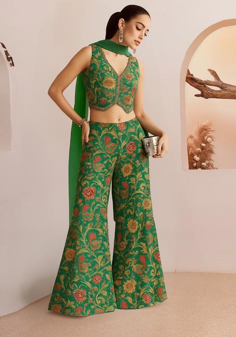 Multicolor Printed Rayon Fusion Set