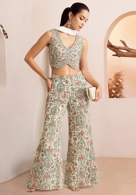 Multicolor Printed Rayon Fusion Set