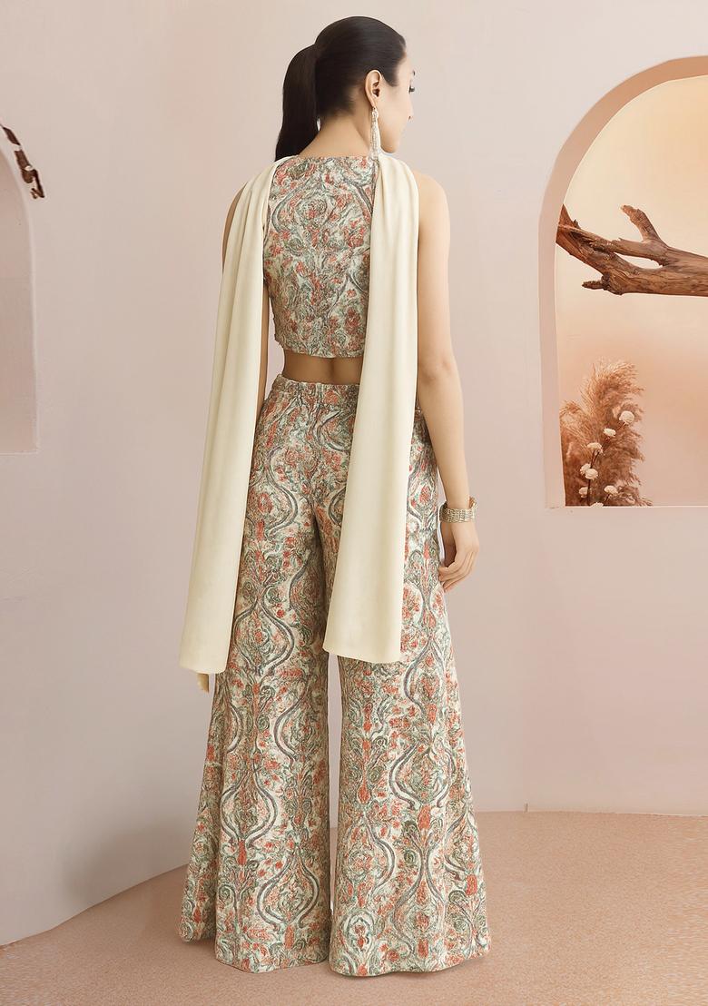 Multicolor Printed Rayon Fusion Set - Indya