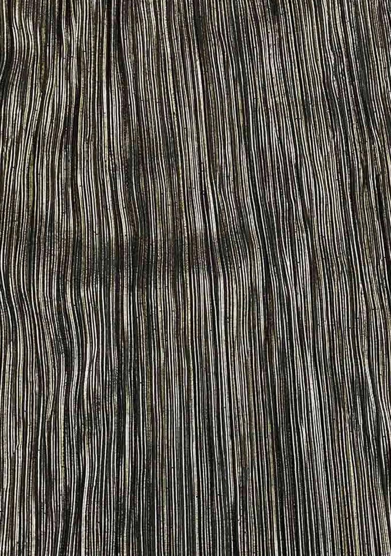 Black Solid Satin Fusion Set - Indya