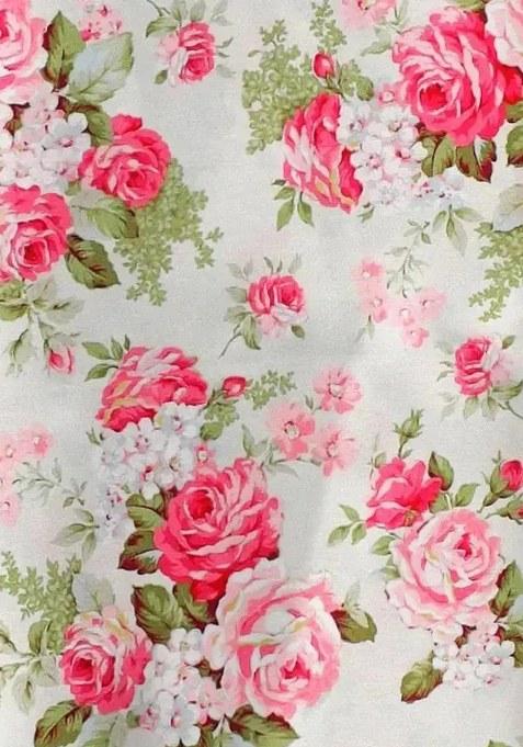 White Printed Satin Fusion Set