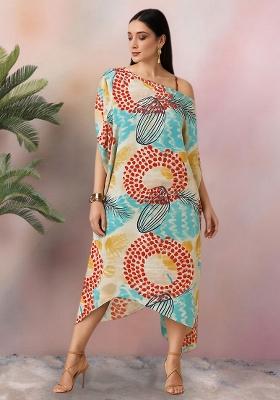 Multicolor Abstract Print Chinon Fusion Set
