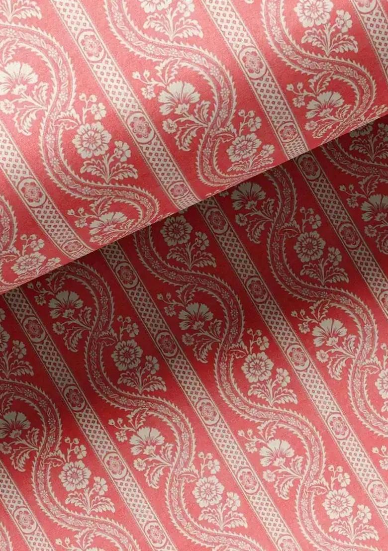 Pink Floral Print Satin Fusion Set - Indya