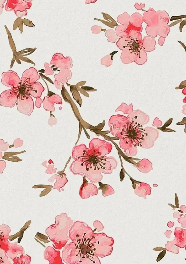 White Floral Print Satin Fusion Set - Indya