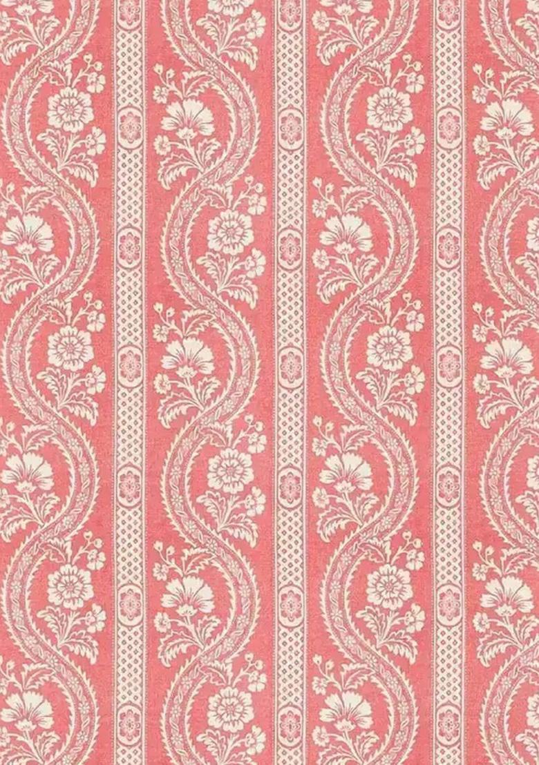 Pink Satin Floral Printed Fusion Set