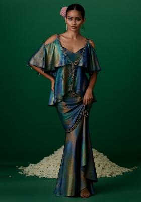 Multicolor Satin Textured Fusion Set