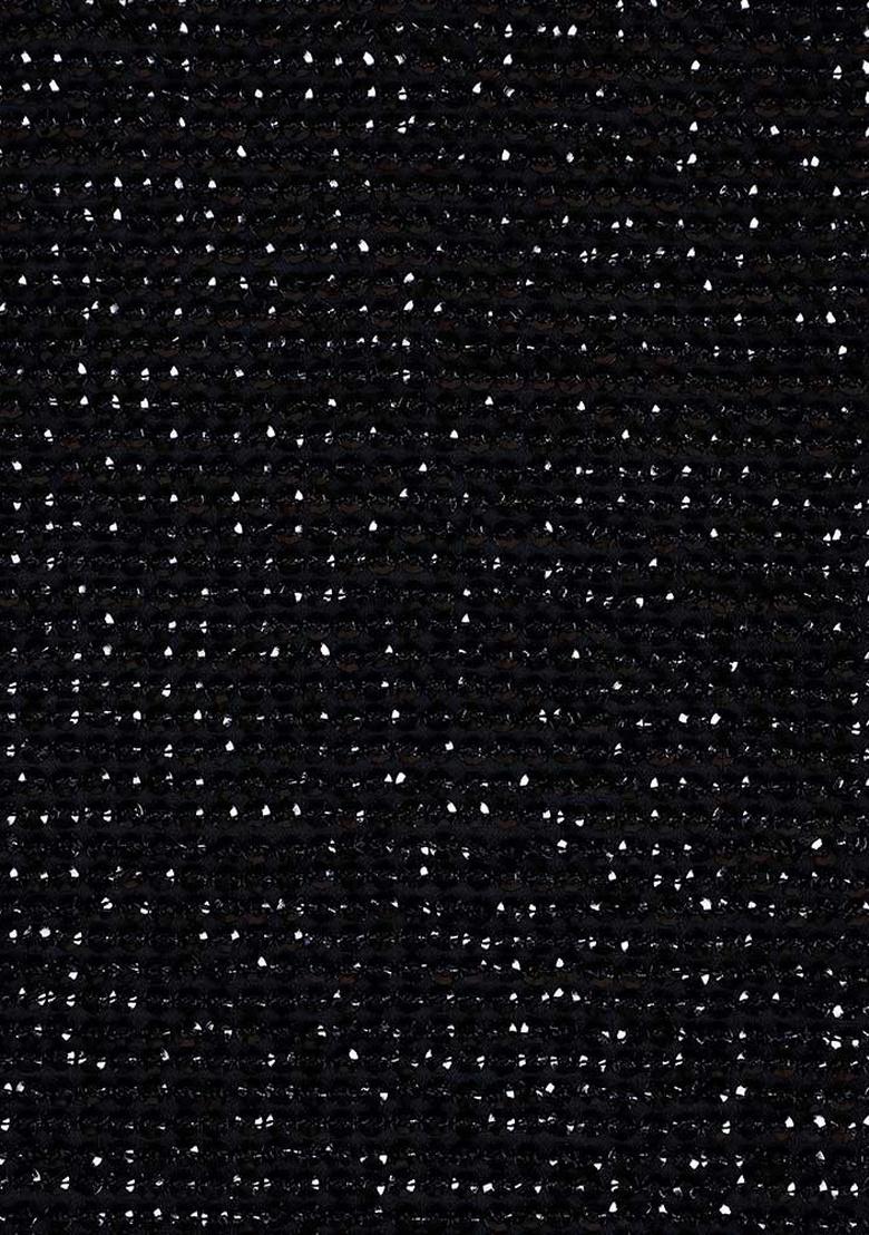 Black Georgette Sequin Fusion Set - Indya