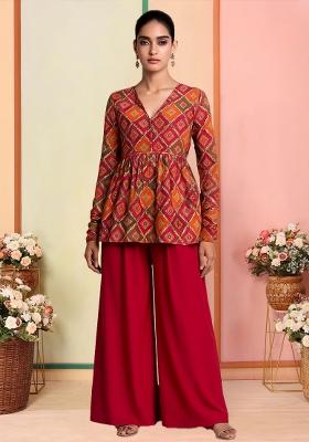 Pink Figure Print Fusion Set