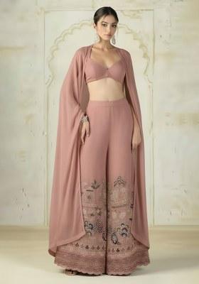 Dusty Rose Embroidered Tissue Fusion Set