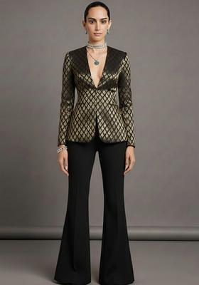 Black Brocade Fusion Set