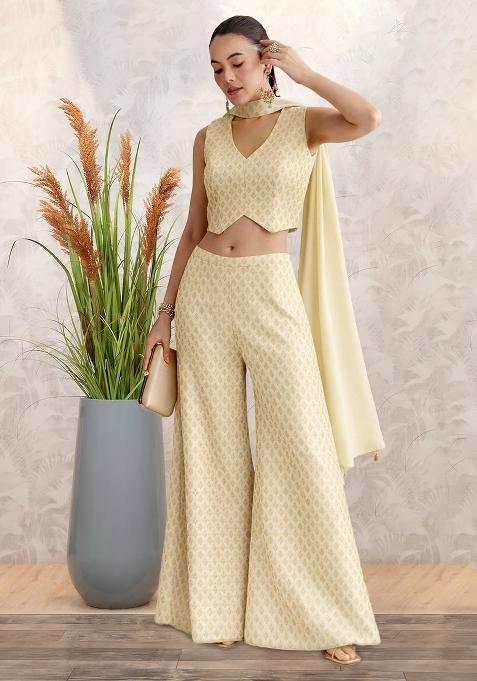 Ivory Brocade Fusion Set