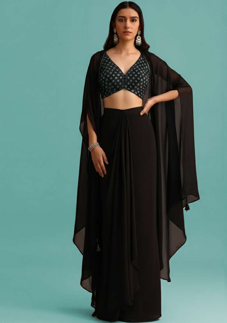 Black Silk Fusion Set - Indya