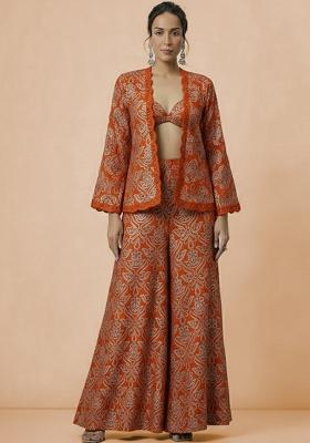 Rust Embroidered Tissue Fusion Set