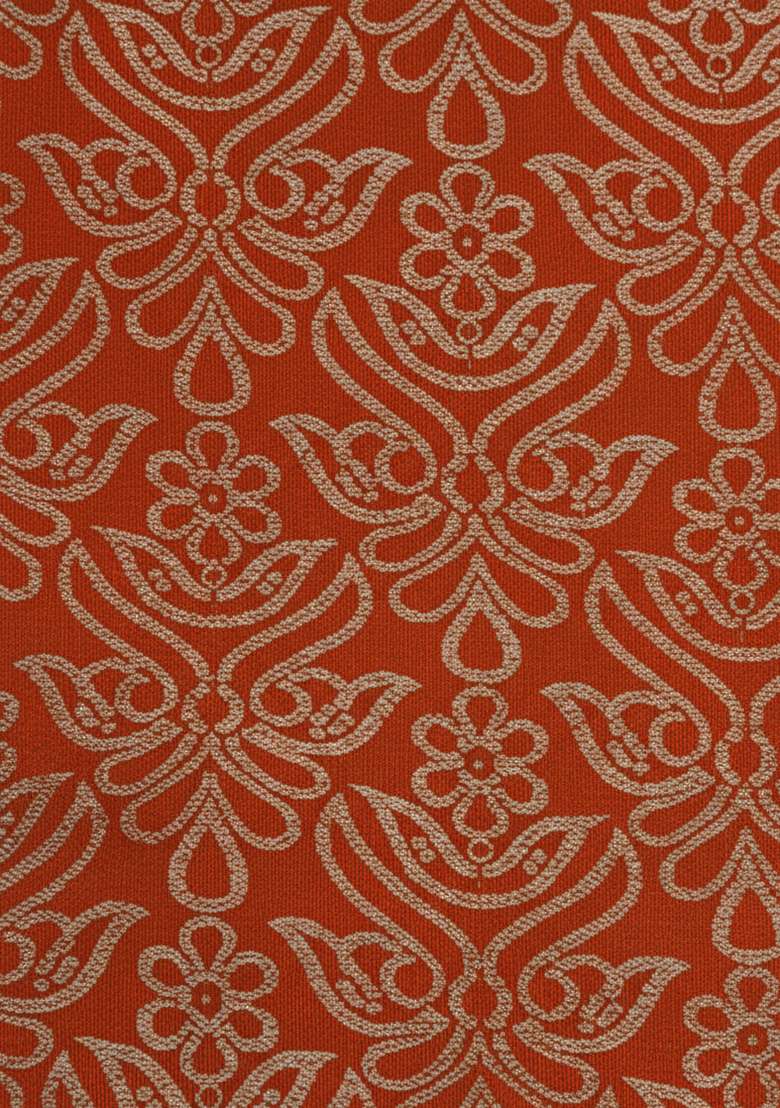 Rust Embroidered Tissue Fusion Set - Indya