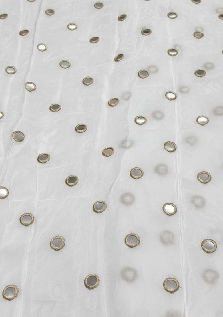 White Sequin Shimmer Fusion Set - Indya