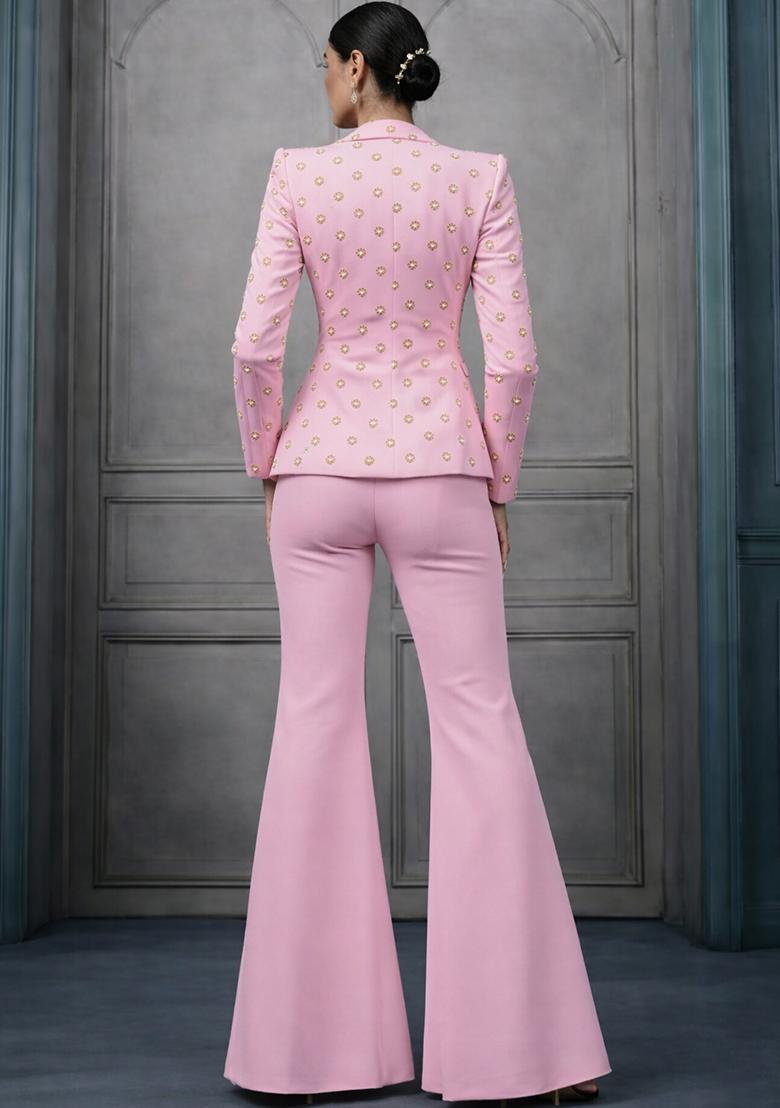 Pink Sequin Shimmer Fusion Set - Indya